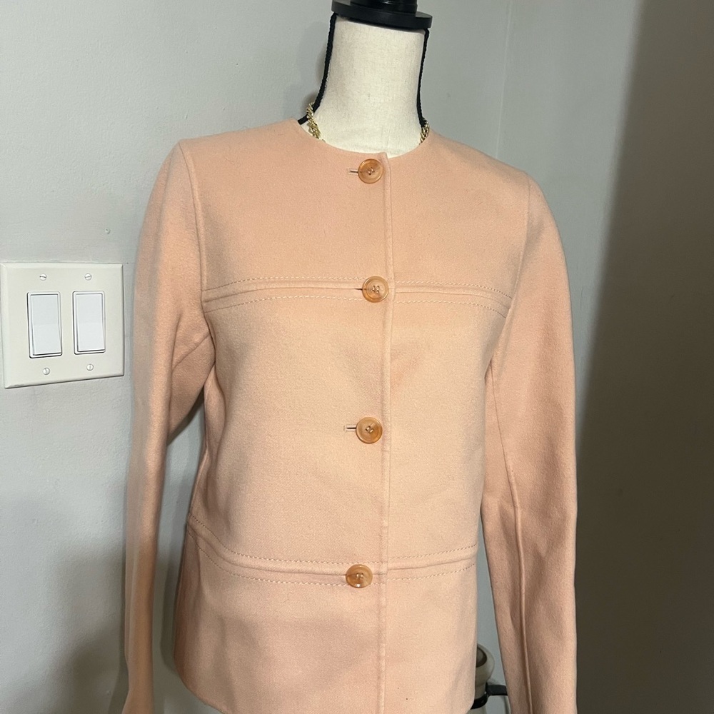 Dana Buchman Women's Blazer in Soft Peach